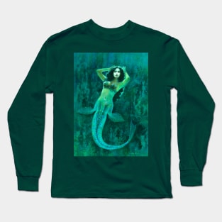 Vintage Surreal Mermaid Long Sleeve T-Shirt